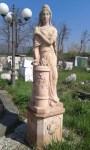 Impruneta Terrakotta-Statue mit Sockel, Wintersaison,