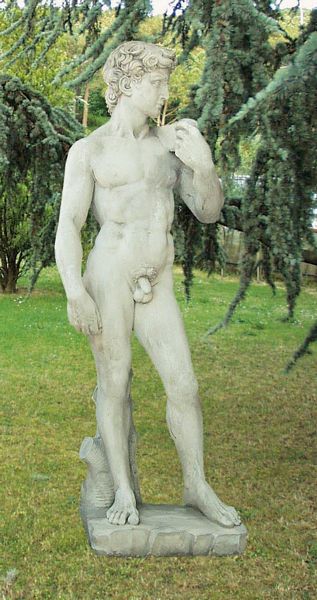 Produzione statua da giardino in cemento bianco