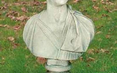 busto in cemento bianco, Bs03