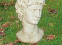busto in cemento bianco, Bs05