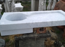 Massive Carrara marble kitchen sink, AM01