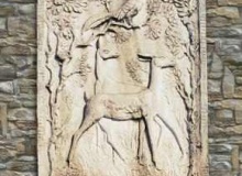 Paneelkonsole in Weißzement, Pa06