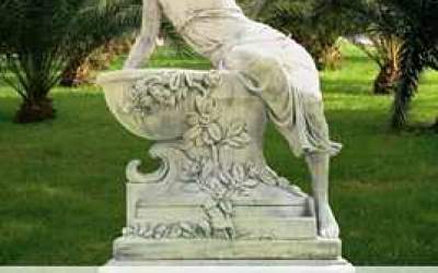 Garten-Statuen in Weißzement TS01