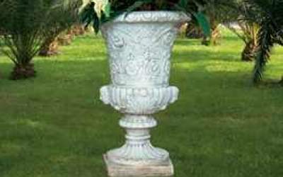 Garden white cement Pot,  Vs02C