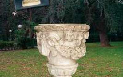 Garden white cement Pot, Vs14B