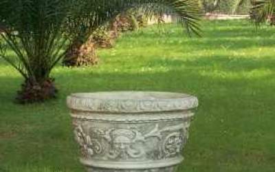Garden white cement Pot, Vs39B