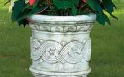 Garden white cement Pot, Vs07