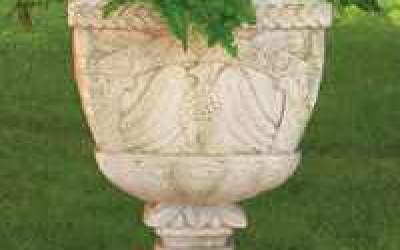 Garden white cement Pot, Vs53