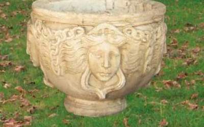 Garden white cement Pot, Vs42B