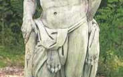 Statua cemento bianco Ercole St17