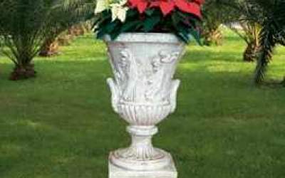 Garden white cement Pot, Vs03