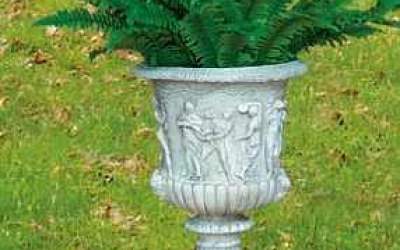 Garden white cement Pot, Vs35