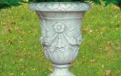 Garden white cement Pot, Vs36