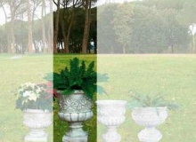 vaso cemento bianco Vs016