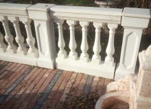 pilastro in cemento bianco Ba011