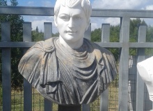 two-tone marble bust garden, BS01MR