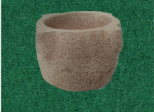 vaso in cemento bianco, Vs041B