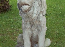 Lion Animal Garden white cement, An07D