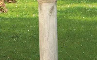 colonna liscia in cemento da giardino TC24