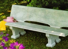 Bench white concrete, Pn05