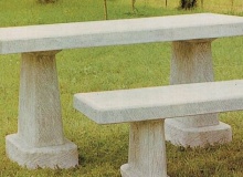 Table Garden white cement, Pn15A