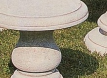 garden stool white concrete, Pn19A