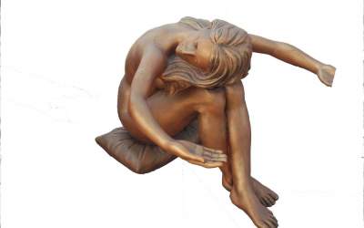 Statua in marmo sintetico da giardino, ST01PL